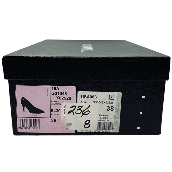 CHANEL Quilted Camellia Cap Toe Pumps (EU 38) - Picture 11 of 15